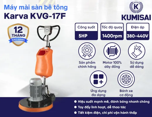 Máy mài sàn tạ công nghiệp Karva KVG-17F - 2