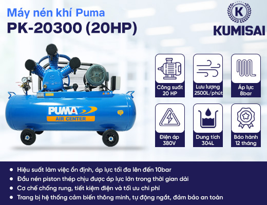 Máy nén khí Puma PK-20300 (20HP) - 2