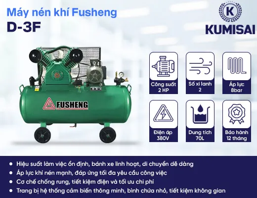 Máy nén khí piston Fusheng D-3F - 2