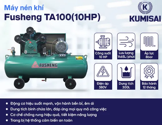 Máy nén khí piston Fusheng TA100(10HP) - 2