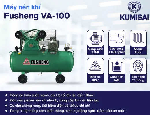 Máy nén khí piston Fusheng VA-100 - 2