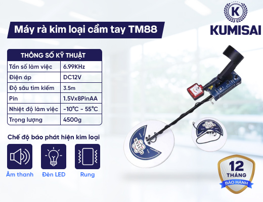 Máy rà kim loại cầm tay TM88 - 2
