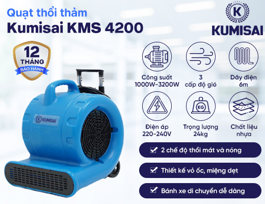 Quạt thổi thảm Kumisai KMS 4200 - 2