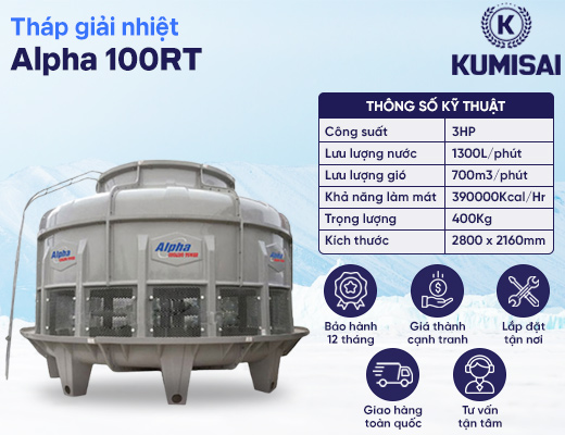Tháp giải nhiệt Alpha 100RT - 2