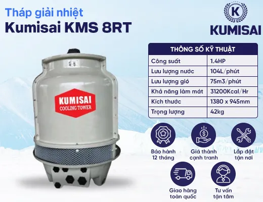 Tháp giải nhiệt Kumisai KMS 8RT - 2