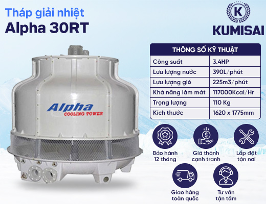 Tháp giải nhiệt nước Alpha 30RT - 2