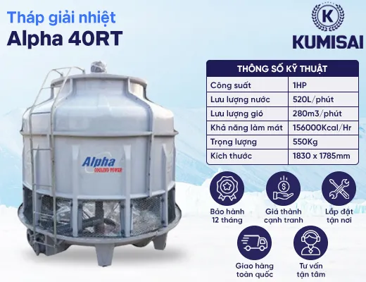 Tháp giải nhiệt nước Alpha 40RT - 2