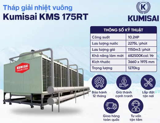 Tháp tản nhiệt vuông Kumisai KMS 175RT - 2