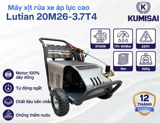 Máy xịt rửa xe áp lực cao Lutian 20M26-3.7T4 - 2