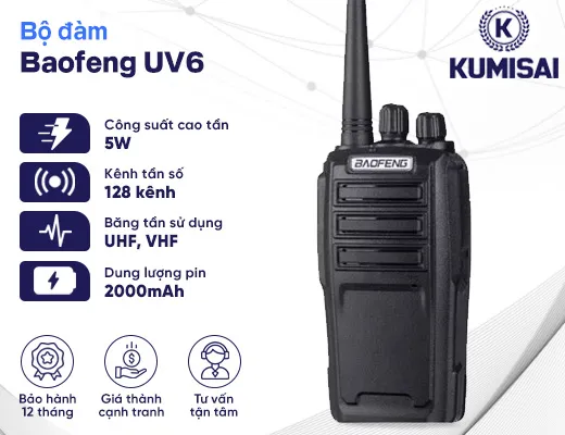 Bộ đàm giá rẻ  Baofeng UV6 - 2