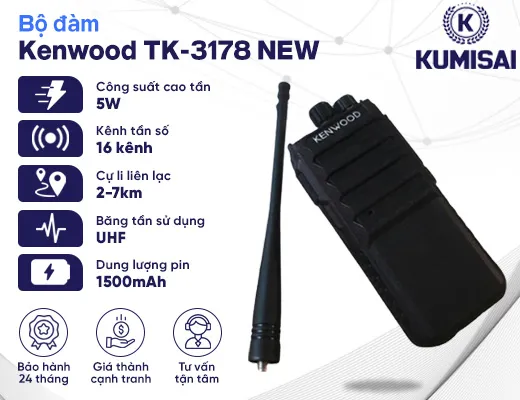 Bộ đàm Kenwood TK 3178 NEW - 2