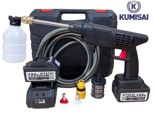 Máy rửa xe Hitachi 199V cầm tay dùng pin - 2
