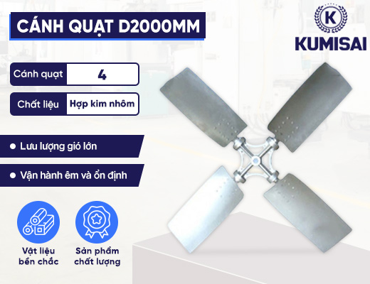 Cánh quạt D2000mm - 2