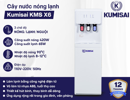 Cây nước nóng lạnh chính hãng Kumisai KMS X6 - 2