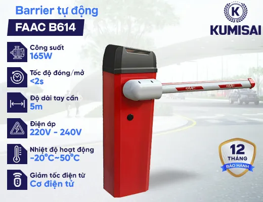 Thanh chắn Barie tự động Faac B614 - 2