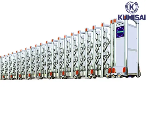 Cổng xếp điện inox TC-J8913