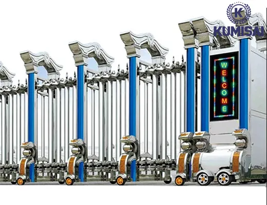 Cổng xếp inox nhập khẩu TC-J8907