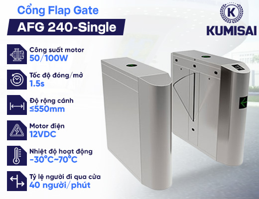 Cửa Flap Gate tự động cửa kính cường lực AFG 240-Single - 2
