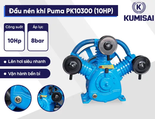 Đầu nén khí Puma Đài Loan PK10300 (10HP) - 2