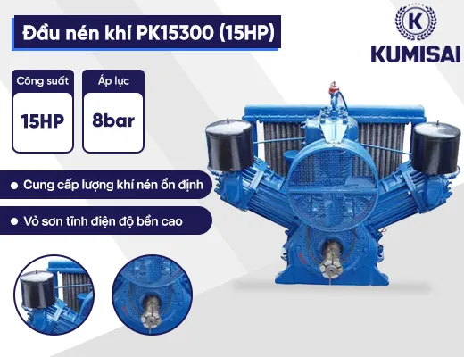 Đầu nén khí Puma Đài Loan PK15300 (15HP) - 2