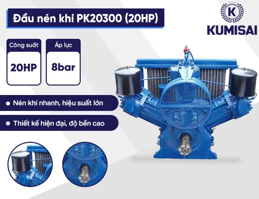 Đầu nén khí Puma Đài Loan PK20300 (20HP) - 2