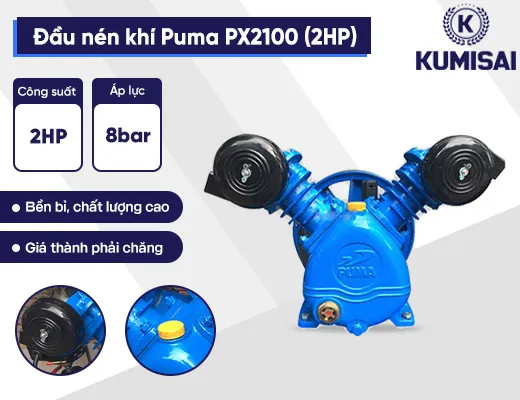 Đầu nén khí Puma PX2100 (2HP) - 2