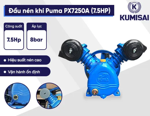 Đầu nén khí Puma PX7250A (7.5HP) - 2