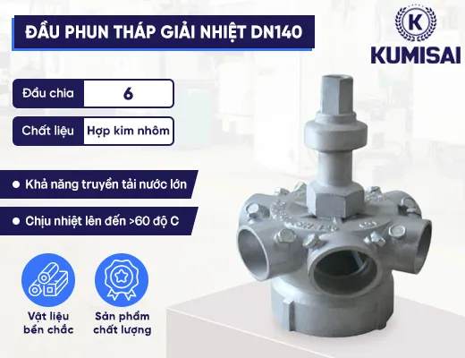 Đầu phun tháp giải nhiệt bằng hợp kim nhôm DN 140 - 2