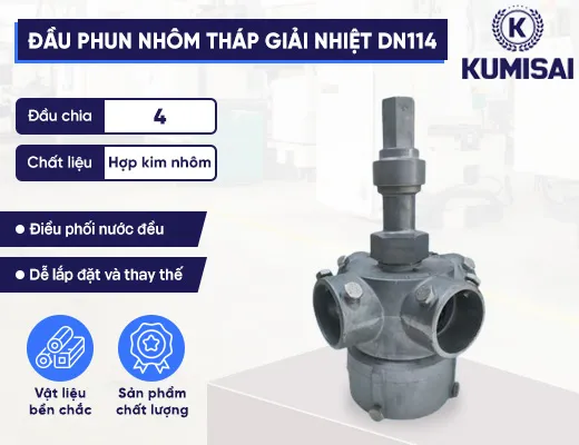 Đầu phun tháp giải nhiệt bằng hợp kim nhôm DN 114 - 2