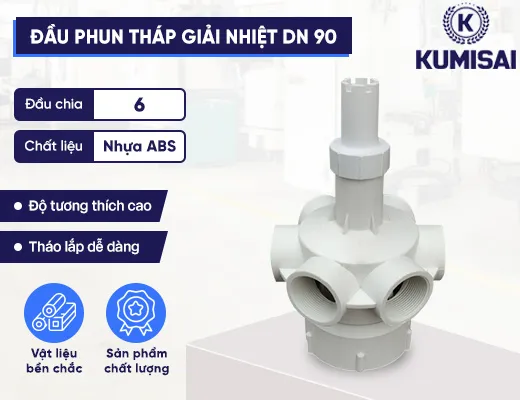 Linh kiện đầu phun tháp giải nhiệt bằng nhựa DN 90 - 2