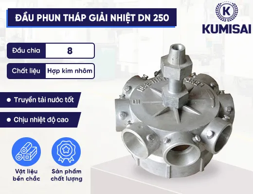Đầu phun tháp giải nhiệt bằng hợp kim nhôm DN 250 - 2