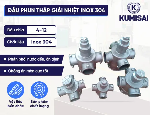 Linh kiện tháp giải nhiệt đầu phun inox 304 - 2