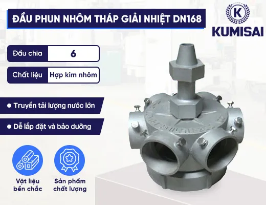 Linh kiện đầu phun tháp giải nhiệt bằng hợp kim nhôm DN 168 - 2