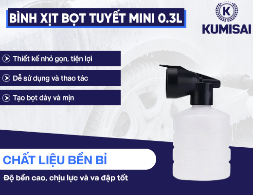 Bình xịt bọt tuyết mini (0,3 lít) - 2