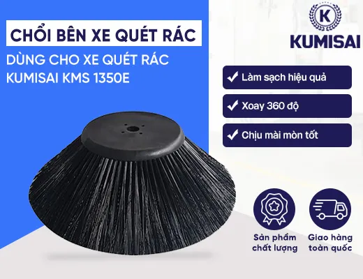 Chổi bên xe quét rác ngồi lái Kumisai KMS 1350E - 2