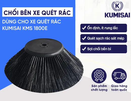 Chổi bên xe quét rác ngồi lái Kumisai KMS 1800E - 2