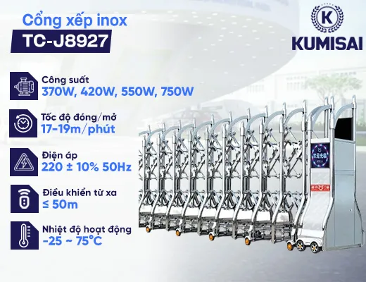 Cổng xếp inox TC-J8927 - 2
