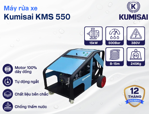 Máy bơm rửa xe công suất lớn Kumisai KMS 550 - 2