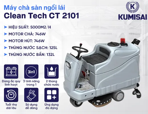 Máy chà sàn Clean Tech CT 2101 - 2