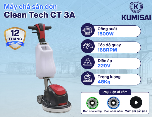 Máy chà sàn Clean Tech CT 3A - 2