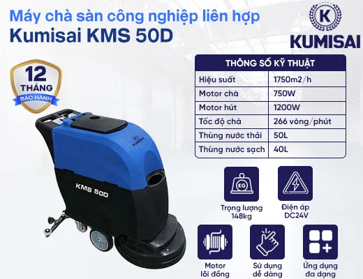 Máy chà sàn liên hợp Kumisai KMS 50D - 2