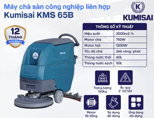 Máy chà sàn liên hợp Kumisai KMS 65B - 2