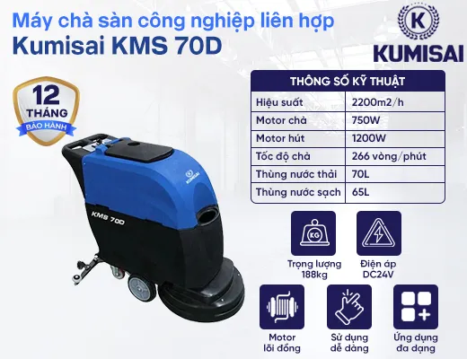 Máy chà sàn liên hợp Kumisai KMS 70D - 2