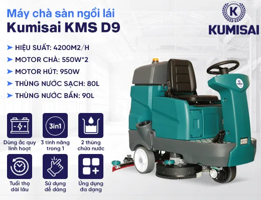Máy chà sàn công nghiệp ngồi lái Kumisai KMS 90B - 2