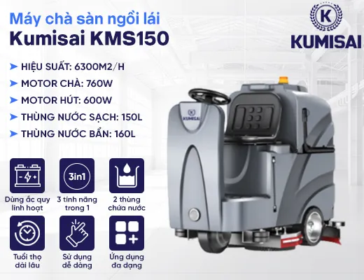 Máy chà sàn ngồi lái Kumisai KMS150 - 2