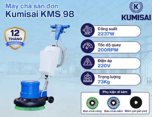 Máy chà sàn đơn Kumisai KMS 98 - 2