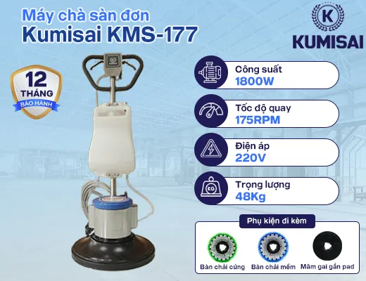 Máy chà sàn Kumisai KMS-177 - 2