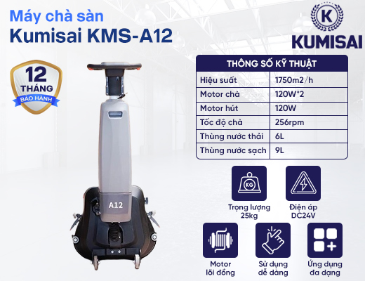 Máy chà sàn Kumisai KMS-A12 - 2