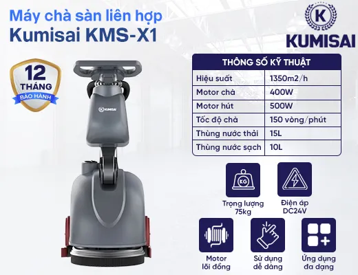 Máy chà sàn liên hợp Kumisai KMS-X1 - 2