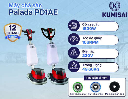 Máy chà sàn đơn Palada PD1AE - 2